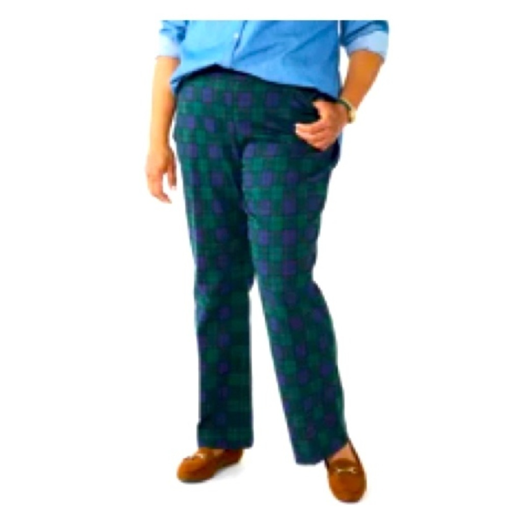 NWT Plus Size Croft & Barrow® Effortless Stretch Bootcut pants 22W 3X plaid